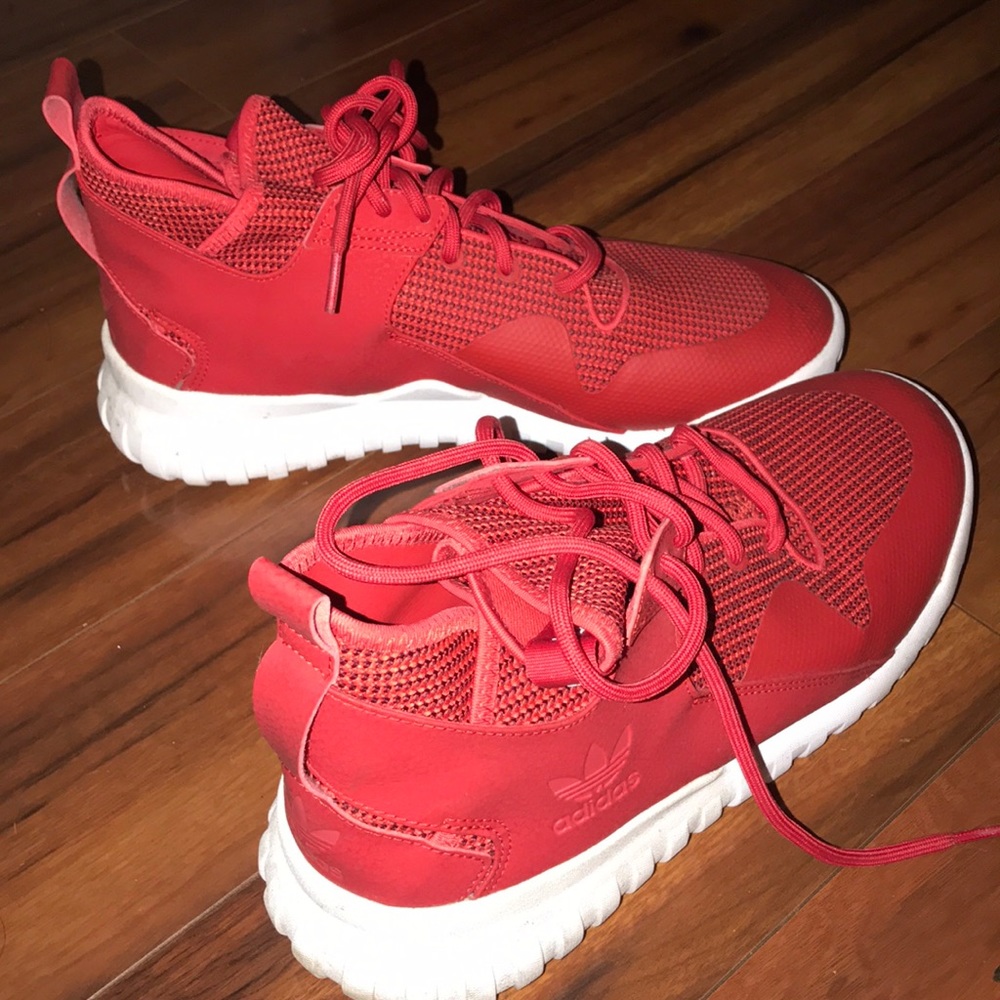 ADIDAS ORIGINLAS TUBULAR RADIAL SNEAKER MENS RED
